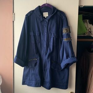 Torrid beaded utility jacket